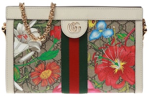 Gucci Ophidia Floral Pattern GG Logo Shoulder Bag Small Multicolor Gucci Ophidia Floral Pattern GG Logo Shoulder Bag Small Multicolor