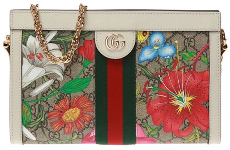Bolso Gucci Ophidia Pequeño Multicolor con Patrón Floral y Logo GG. Buy Bolso Gucci Ophidia Pequeño Multicolor con Patrón Floral y Logo GG.