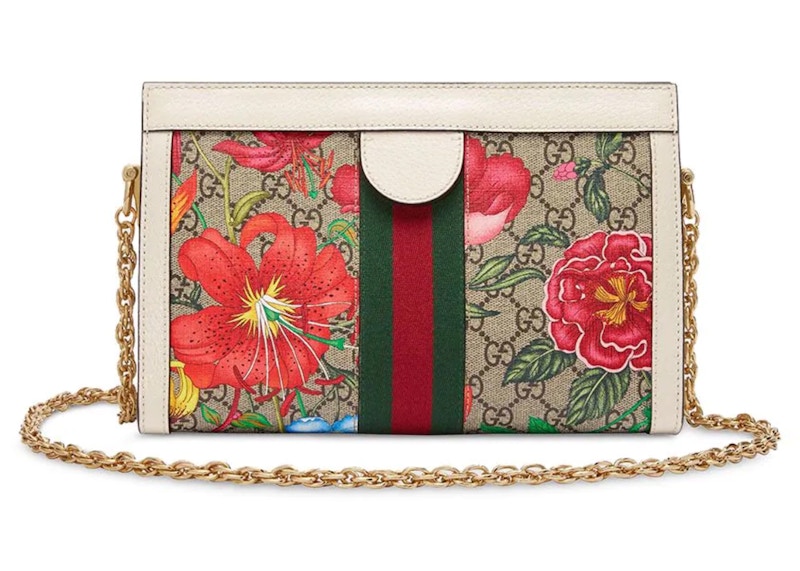 Order Bolso Gucci Ophidia Pequeño Multicolor con Patrón Floral y Logo GG.