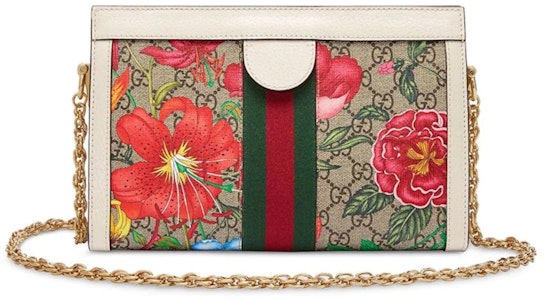 Bolso Gucci Ophidia Pequeño Multicolor con Patrón Floral y Logo GG. Order Bolso Gucci Ophidia Pequeño Multicolor con Patrón Floral y Logo GG.