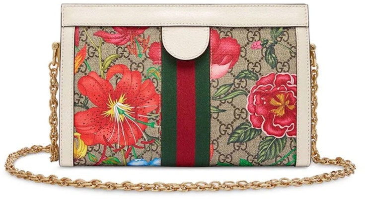 Gucci Ophidia Floral Pattern GG Logo Shoulder Bag Small Multicolor Order Gucci Ophidia Floral Pattern GG Logo Shoulder Bag Small Multicolor