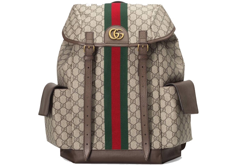 Gucci Ophidia GG Backpack Medium Beige/Ebony