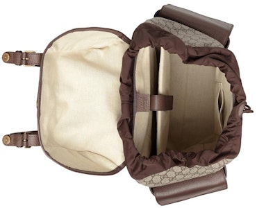 Gucci Ophidia GG系列中號米色/棕色雙肩包 Lookbook Gucci Ophidia GG系列中號米色/棕色雙肩包