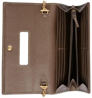 古馳 Ophidia GG 鏈條錢包 米色/棕褐色 Lookbook 古馳 Ophidia GG 鏈條錢包 米色/棕褐色