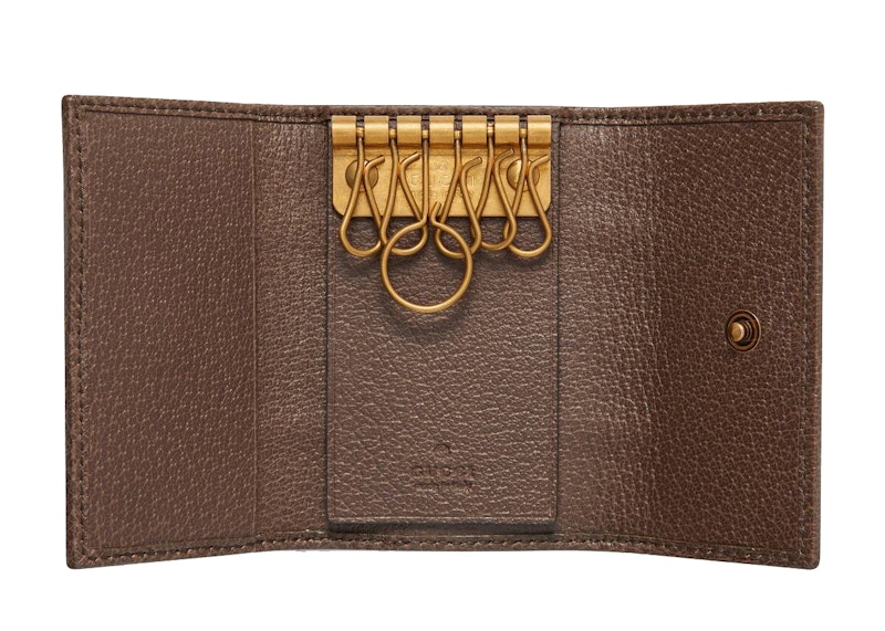 Lookbook グッチ オフィディアGGキーケース (ベージュ/エボニー)
