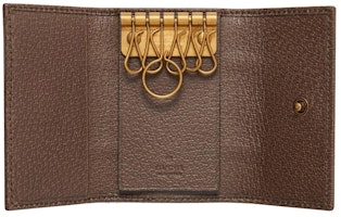 古馳 Ophidia GG 鑰匙包 米色/深褐色 Lookbook 古馳 Ophidia GG 鑰匙包 米色/深褐色