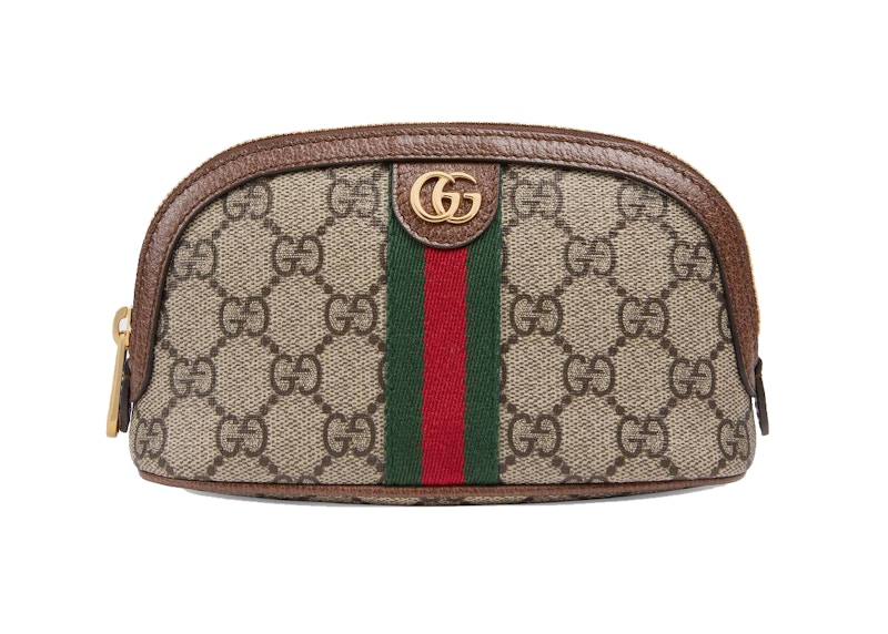 Gucci Ophidia GG Medium Cosmetic Case Beige/Ebony
