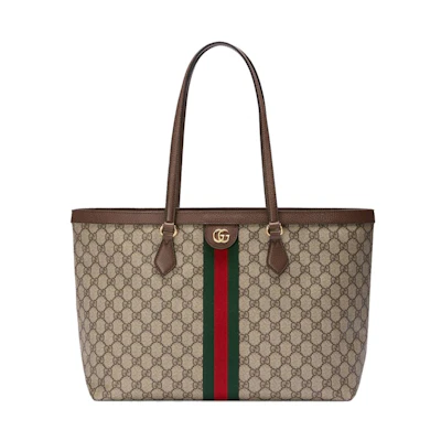 Gucci Ophidia GG Medium Tote Beige/Ebony