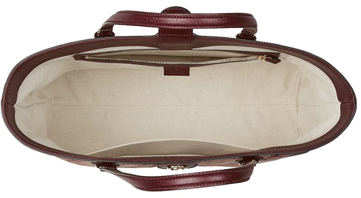 Gucci Ophidia GG Tote Mediano Beige/Burdeos Lookbook Gucci Ophidia GG Tote Mediano Beige/Burdeos