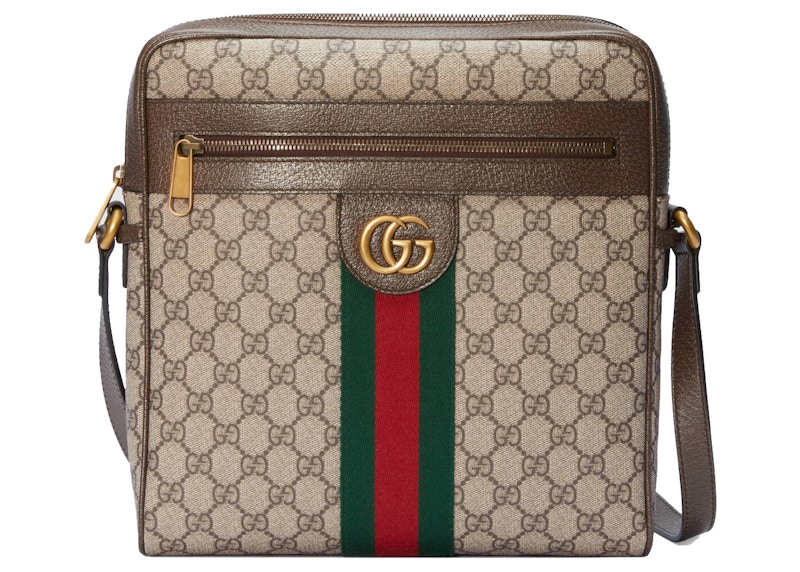 Gucci Ophidia GG Messenger Bag Medium Beige/Ebony