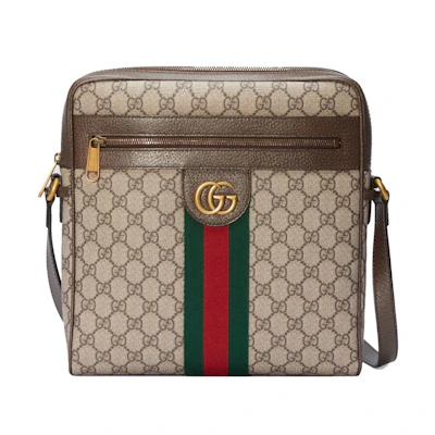 Gucci Ophidia GG Messenger Bag Medium Beige/Ebony
