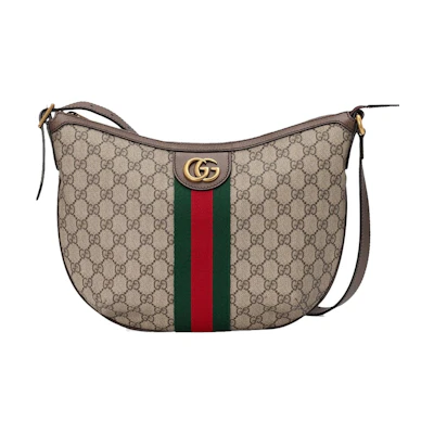 Gucci Ophidia GG Shoulder Bag Small Beige/Ebony