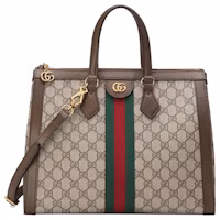 Gucci Ophidia GG Top Handle Bag Medium Beige/Ebony Gucci Ophidia GG Top Handle Bag Medium Beige/Ebony