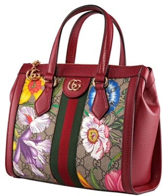 Gucci Ophidia GG Tote Bag Small Flora Red Order Gucci Ophidia GG Tote Bag Small Flora Red