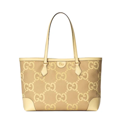 Gucci Ophidia Jumbo GG Medium Tote Beige/Banana