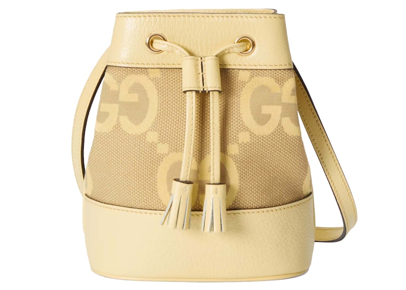 Gucci Ophidia Jumbo GG Mini Bucket Bag Camel/Banana