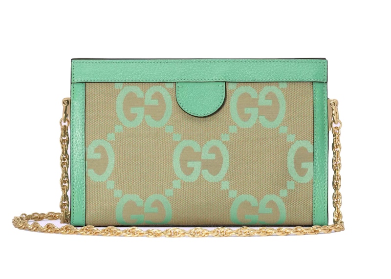 Order Gucci Ophidia Jumbo GG Small Shoulder Bag Beige/Green Mint