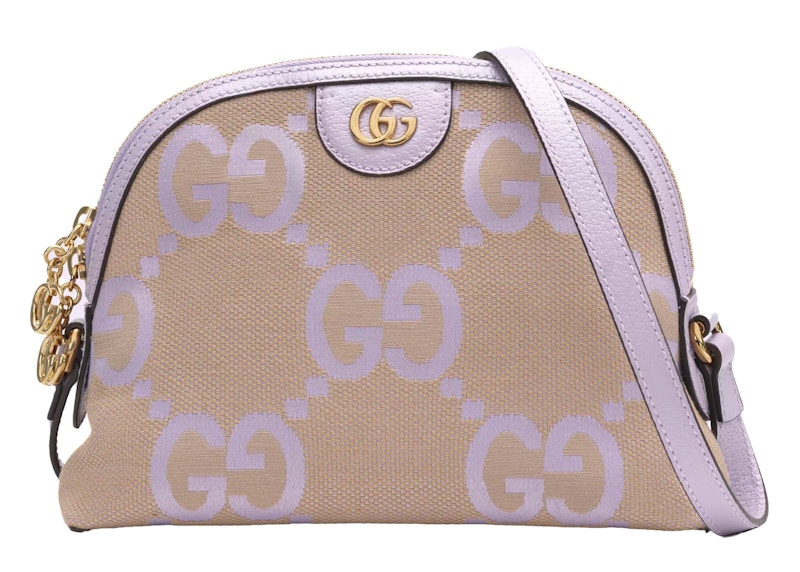 Gucci Ophidia Jumbo GG Small Shoulder Bag Beige/Lilac