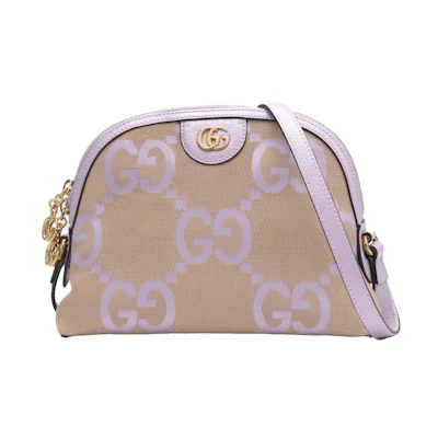 Gucci Ophidia Jumbo GG Small Shoulder Bag Beige/Lilac