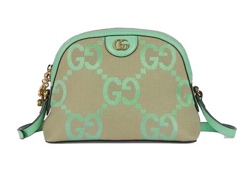 Gucci Ophidia Jumbo GG Small Shoulder Bag Camel/Mint