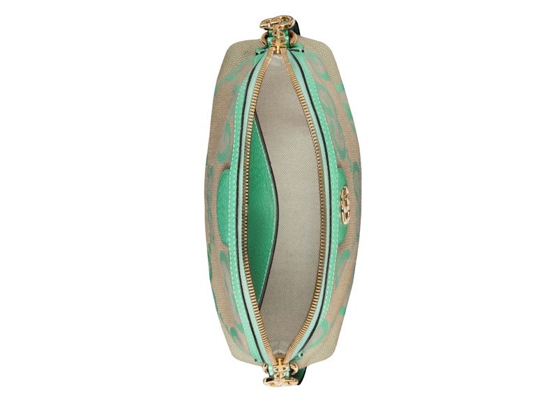 Lookbook Gucci Ophidia Jumbo GG Tas Selempang Kecil Camel/Mint