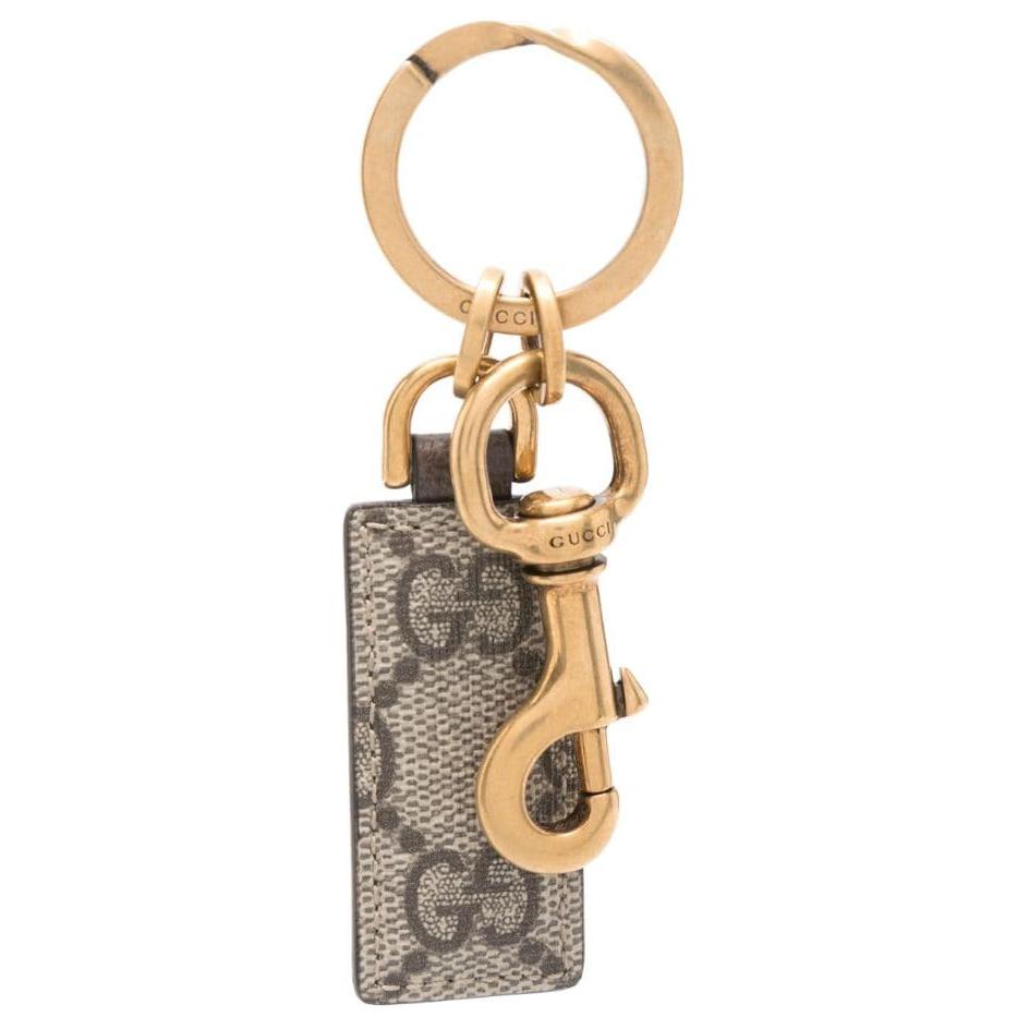 GUCCI Ophidia Keychain Metal Design Brown for Men. 794061K9GST