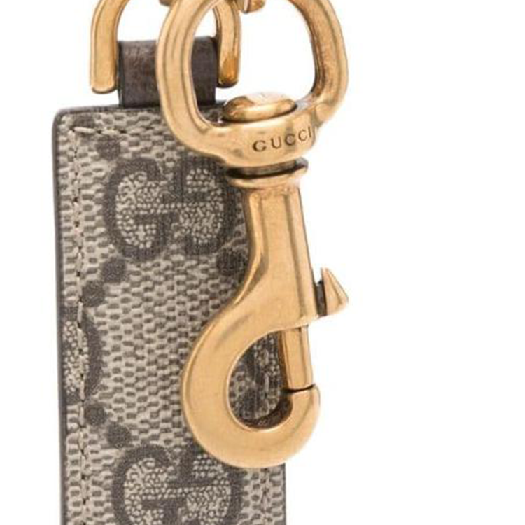 Shop GUCCI Ophidia Keychain Metal Design Brown for Men. 794061K9GST