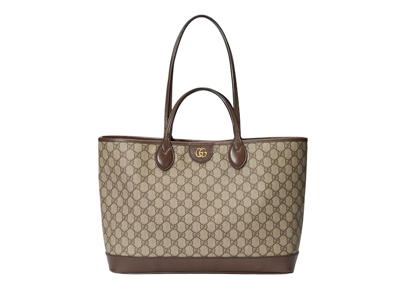 Gucci Ophidia Medium Tote Bag Beige/Ebony