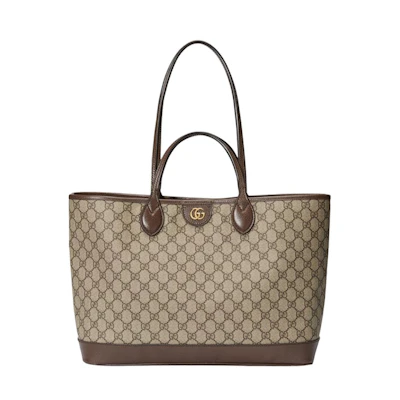 Gucci Ophidia Medium Tote Bag Beige/Ebony