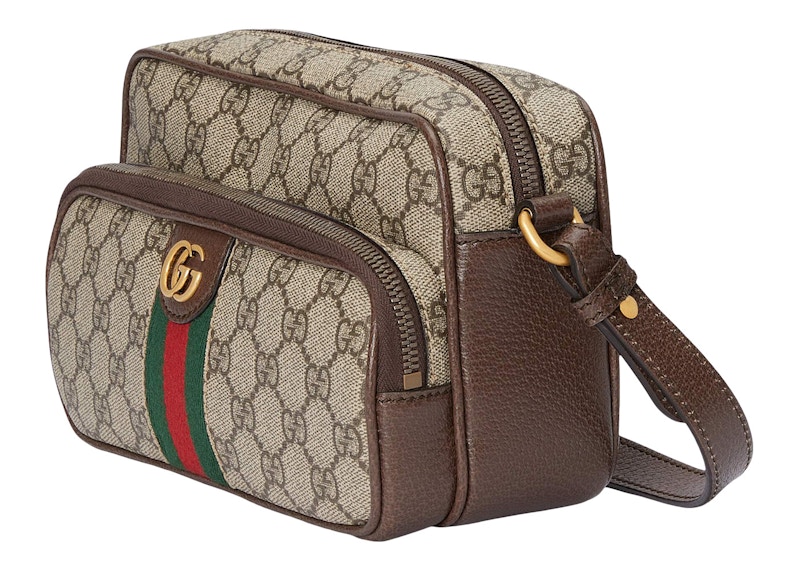 Gucci Ophidia Messenger Bag Small GG Supreme Beige/Ebony