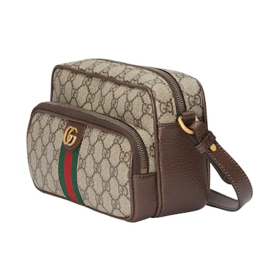 Gucci Ophidia Messenger Bag Small GG Supreme Beige/Ebony