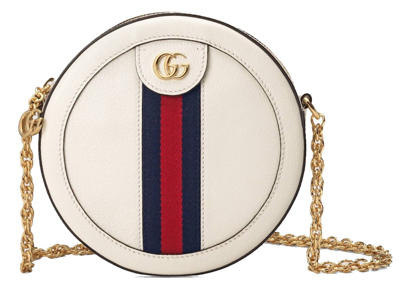 Gucci Ophidia Round Shoulder Bag Mini White