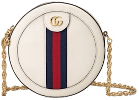 Gucci Ophidia Round Shoulder Bag Mini White Gucci Ophidia Round Shoulder Bag Mini White