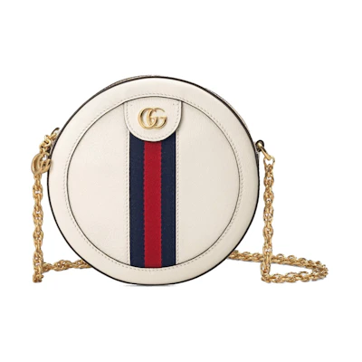 Gucci Ophidia Round Shoulder Bag Mini White