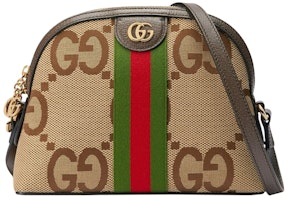 Gucci Ophidia Shoulder Bag Small Jumbo GG Camel/Ebony/Red/Green Gucci Ophidia Shoulder Bag Small Jumbo GG Camel/Ebony/Red/Green