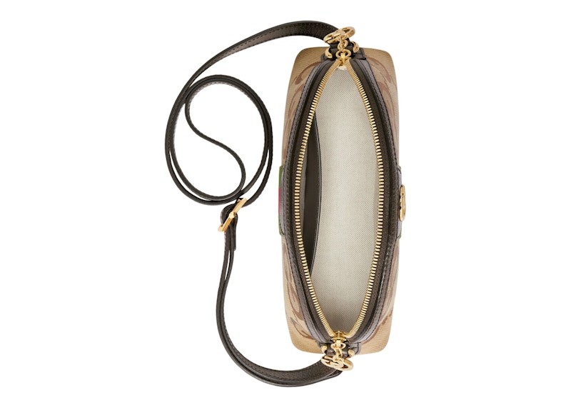 Lookbook Gucci Ophidia 小羊駝啡/棕褐/紅/綠色迷你肩背包Jumbo GG設計