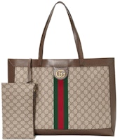 Gucci Ophidia Soft GG Supreme Medium Tote Beige/Ebony Gucci Ophidia Soft GG Supreme Medium Tote Beige/Ebony