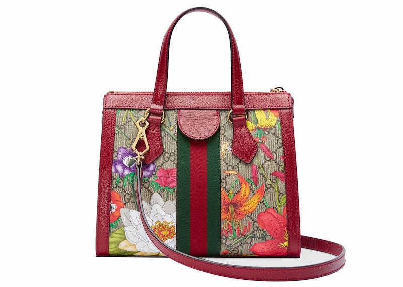 Order グッチ オフィディアGGフローラ スモール トート レッド
