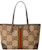 Gucci Ophidia Tote Bag Medium Jumbo GG Camel/Ebony/Red/Green