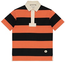 Gucci Orange Cotton Polo Shirt with Appliqué Detail 645251-XJC6F-7252 Gucci Orange Cotton Polo Shirt with Appliqué Detail 645251-XJC6F-7252