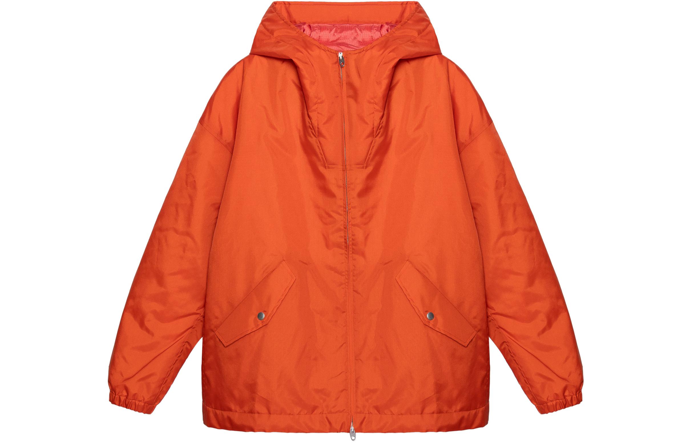 Buy グッチ オレンジ ロゴパッチ ジップアップ フーディージャケット 660360-ZABPI-7500