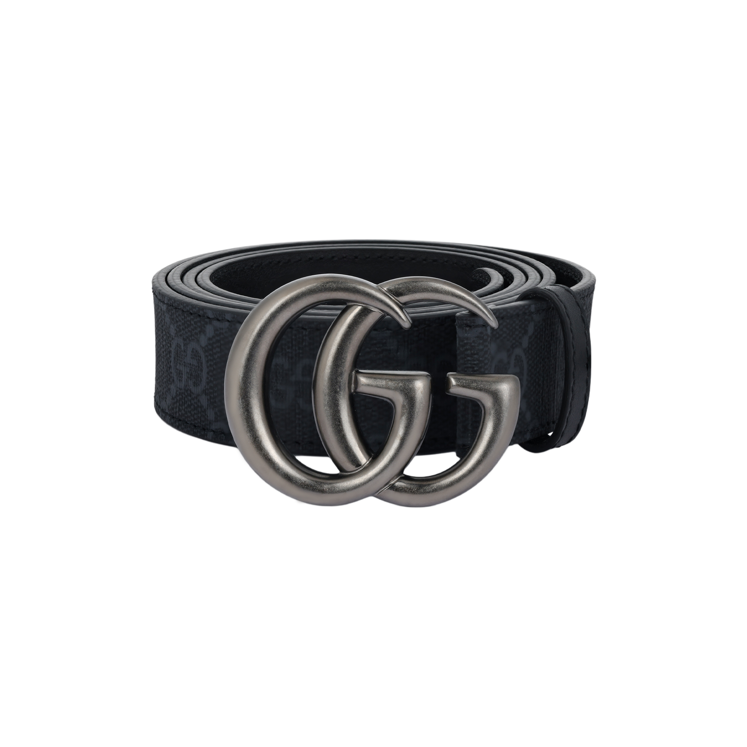 Order GUCCI原版設計黑色帆布腰帶搭配釕金屬，男女同款，寬3CM。 41451692TIT1000