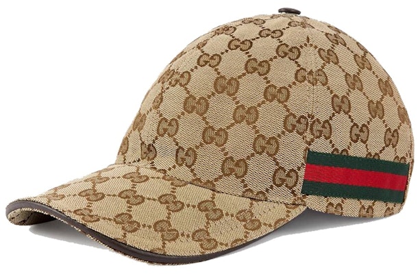 Gucci Original GG Canvas Baseball Hat with Web Beige/Brown Buy Gucci Original GG Canvas Baseball Hat with Web Beige/Brown