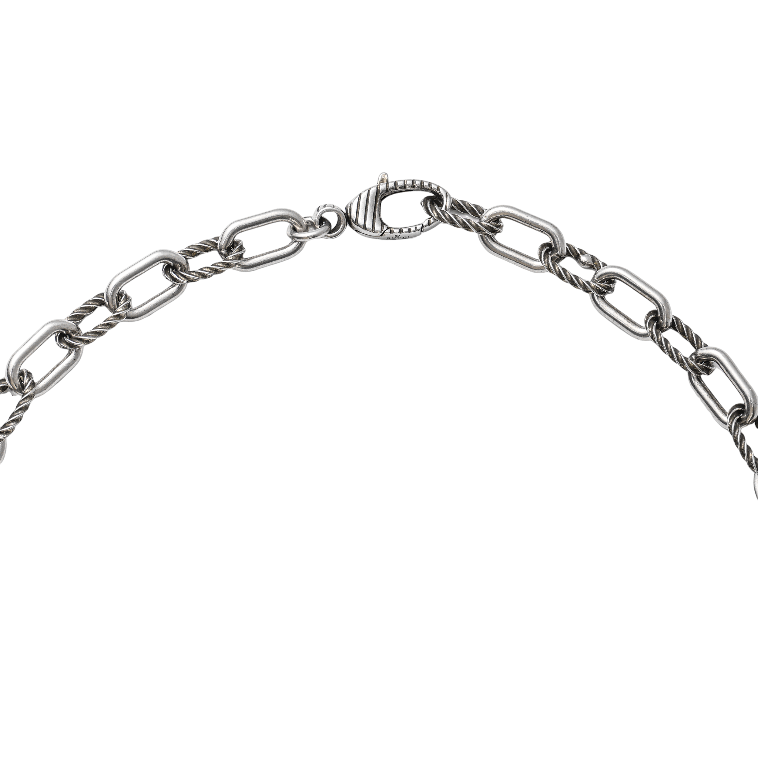 Purchase 구찌 우로보로스 925 실버 목걸이 유니섹스 커플 디자인. 524602-J8400-0811