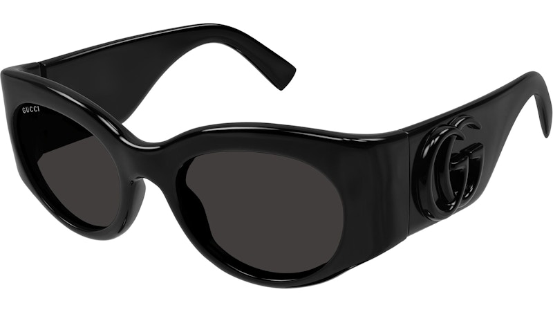 Gucci Oval Sunglasses Black/Grey (GG1544S-001-53)