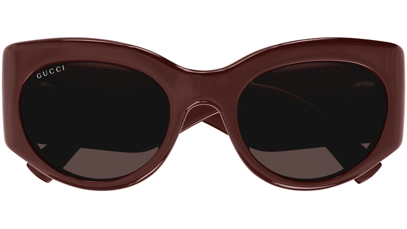 Gucci Oval Sunglasses Burgundy/Brown (GG1544S-002) 圖 2