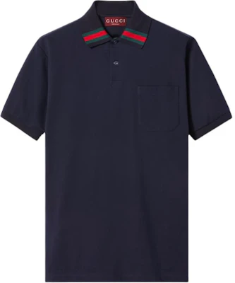 Gucci Polo Oversized Lengan Pendek Kerah Kancing Navy Blue. 795174-XJGRO-4215 Buy Gucci Polo Oversized Lengan Pendek Kerah Kancing Navy Blue. 795174-XJGRO-4215