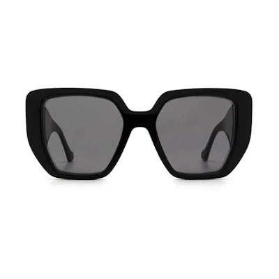 Gucci Oversized Square Frame Sunglasses Black/Grey (GG0956S-003-54)