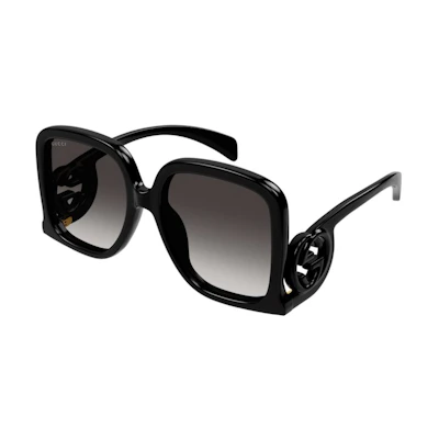 Gucci Oversized Square Sunglasses Black (GG1326S-001-58)
