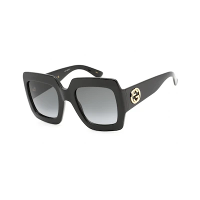 Gucci Oversized Square Sunglasses Black/Grey (GG0053SN-001)